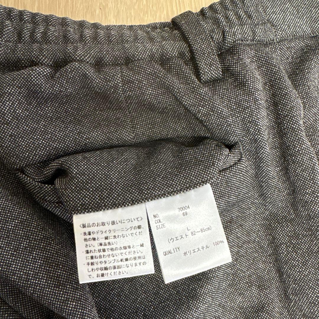 青山　ゼロプレッシャースーツ　セットアップ　ブラウン　グレー　L 洗えるスーツ