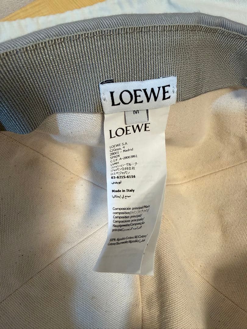 【LOEWE】【未使用新品】ロエベキャップ キャンバス サイズM