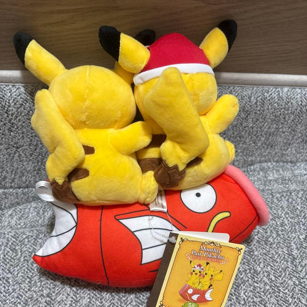 絶版Monthly Pair Pikachu ぬいぐるみ 5月 タグ付き