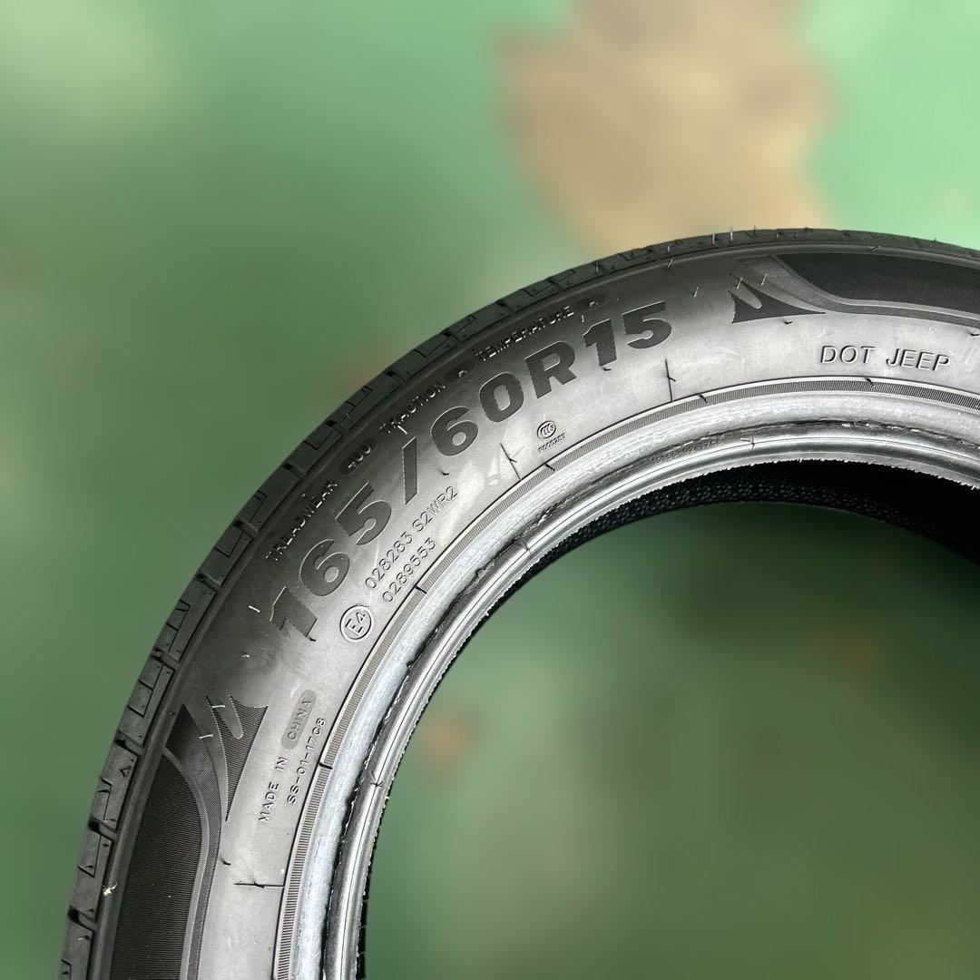 中古タイヤ165/60R15　４本セット　ハスラー、キャスト、ソリオ、デリカミニ