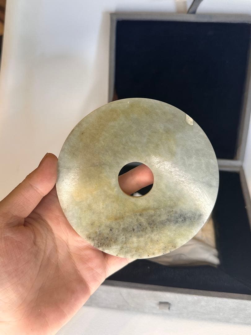 玉璧 玉石置物 クラシック装飾