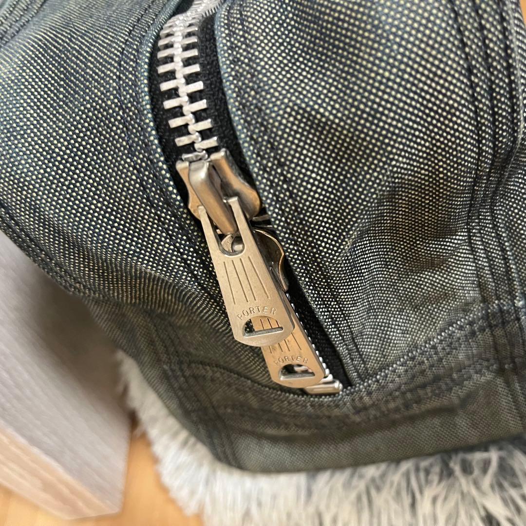 美品　PORTER ポーター　吉田カバン ミニボストンバッグ デニム