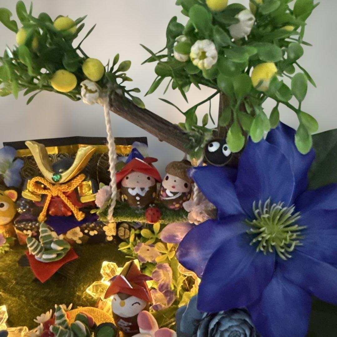 どんぐりアート♡祝　端午の節句　皆んなでハッピーこどもの日BIGオブジェ♡