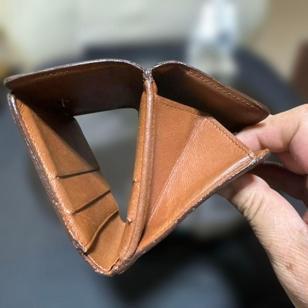 ⑤★在庫セール/良品 ♪モノグラム Wホック折財布