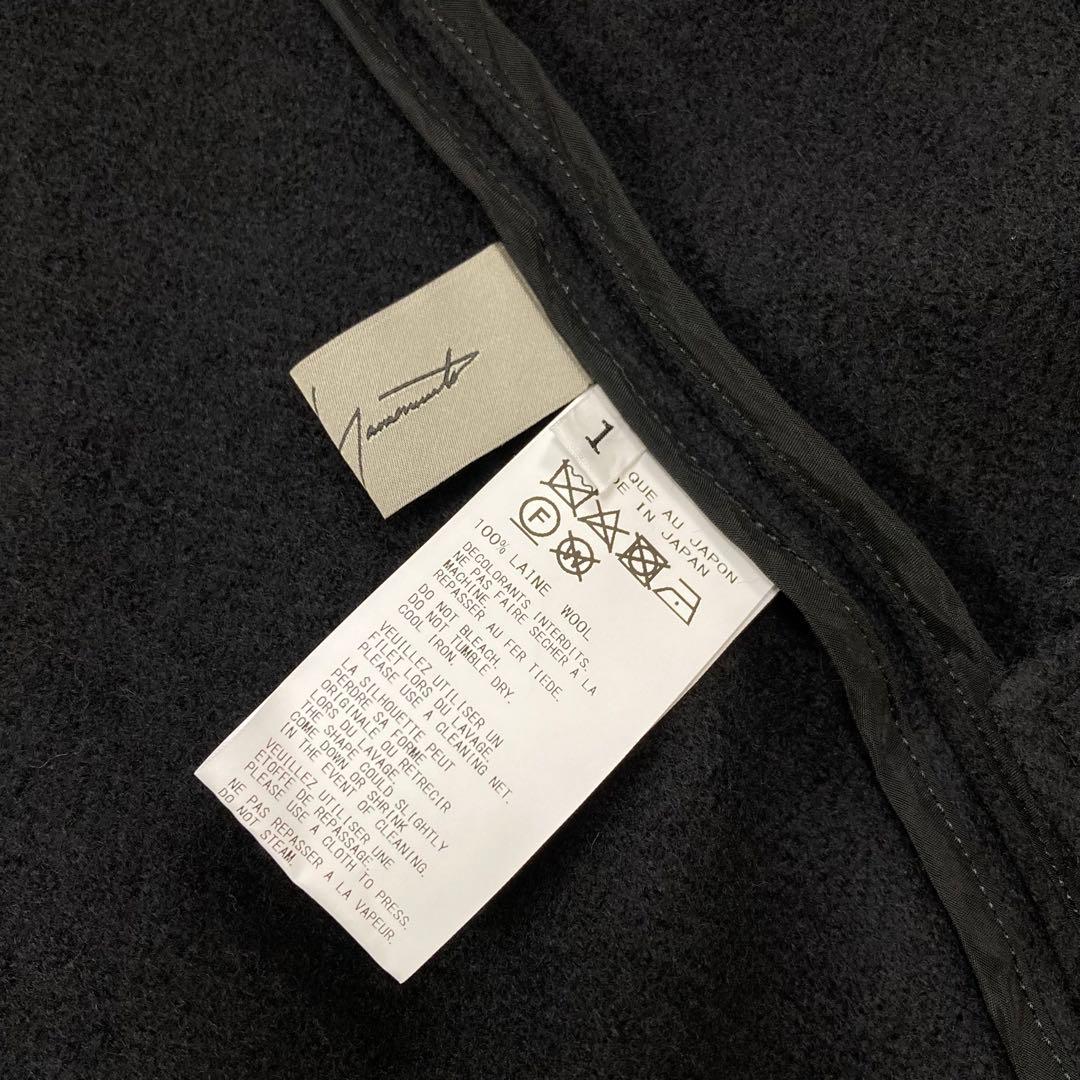ヨウジヤマモト GAUZE HERRINGBONE JACKET 黒1