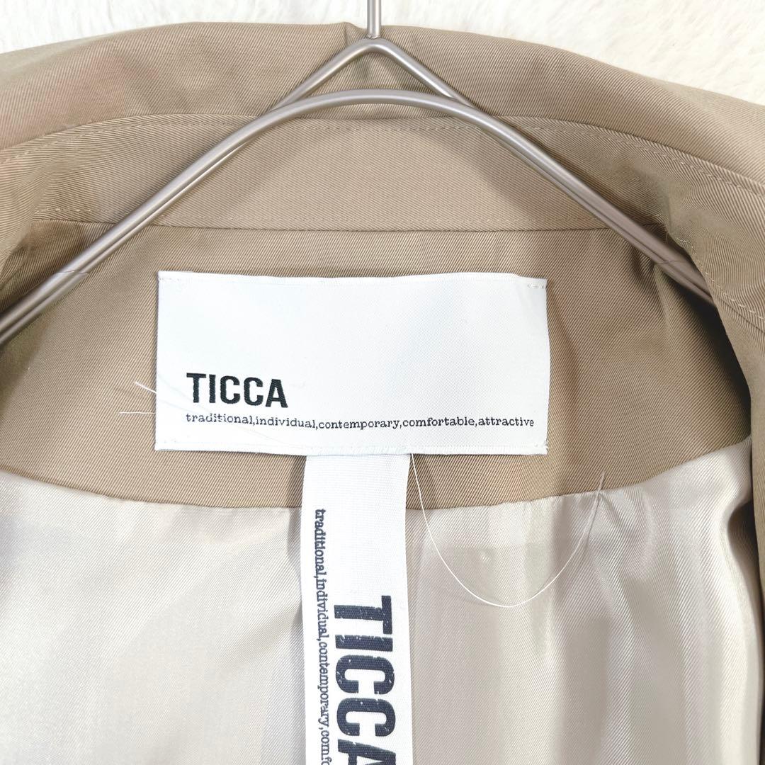 美品✨TICCA ティッカ トレンチコート テントコート ベージュ