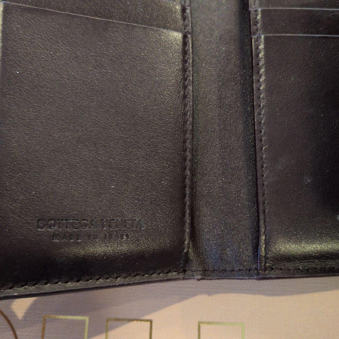 BOTTEGA VENETA ダークブラウン 三つ折り財布