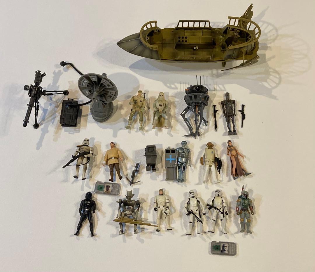 スターウォーズ フィギュア 18体＋タトゥーイン・スキッフ セット ジャンク」