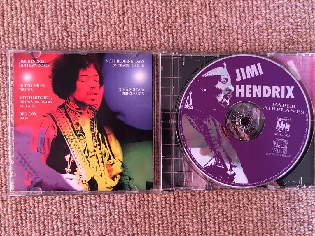JIMI HENDRIX Midnight Beat レーベル 5タイトル