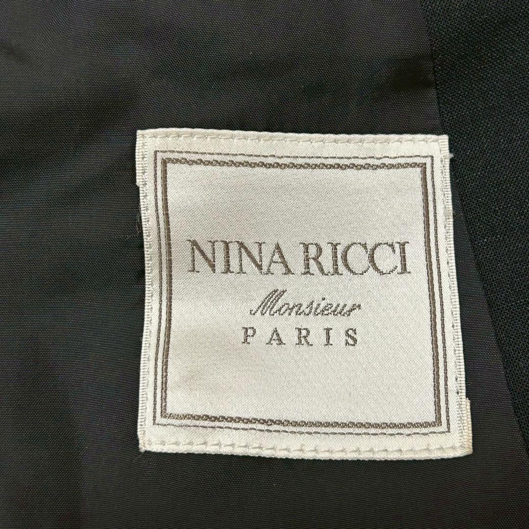 ［良品］NINA RICCI ダブルブレストテーラードジャケット ブラック