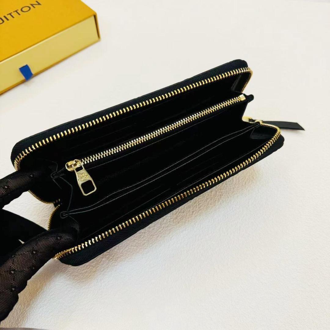 Louis vuitton ファスナー 長財布 ブラック