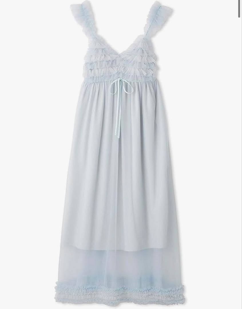 ★新品タグ付★完売品★SNIDEL  チュールフリルワンピース