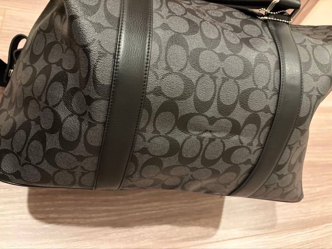 極美品 COACH コーチ ボストンバッグ PVC シグネチャー 大容量