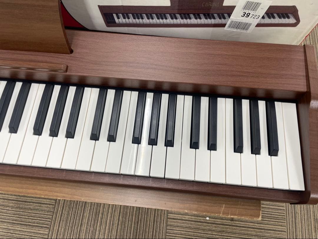 電子ピアノ88鍵盤　木目調ボディ　給電タイプ　マホガニー
