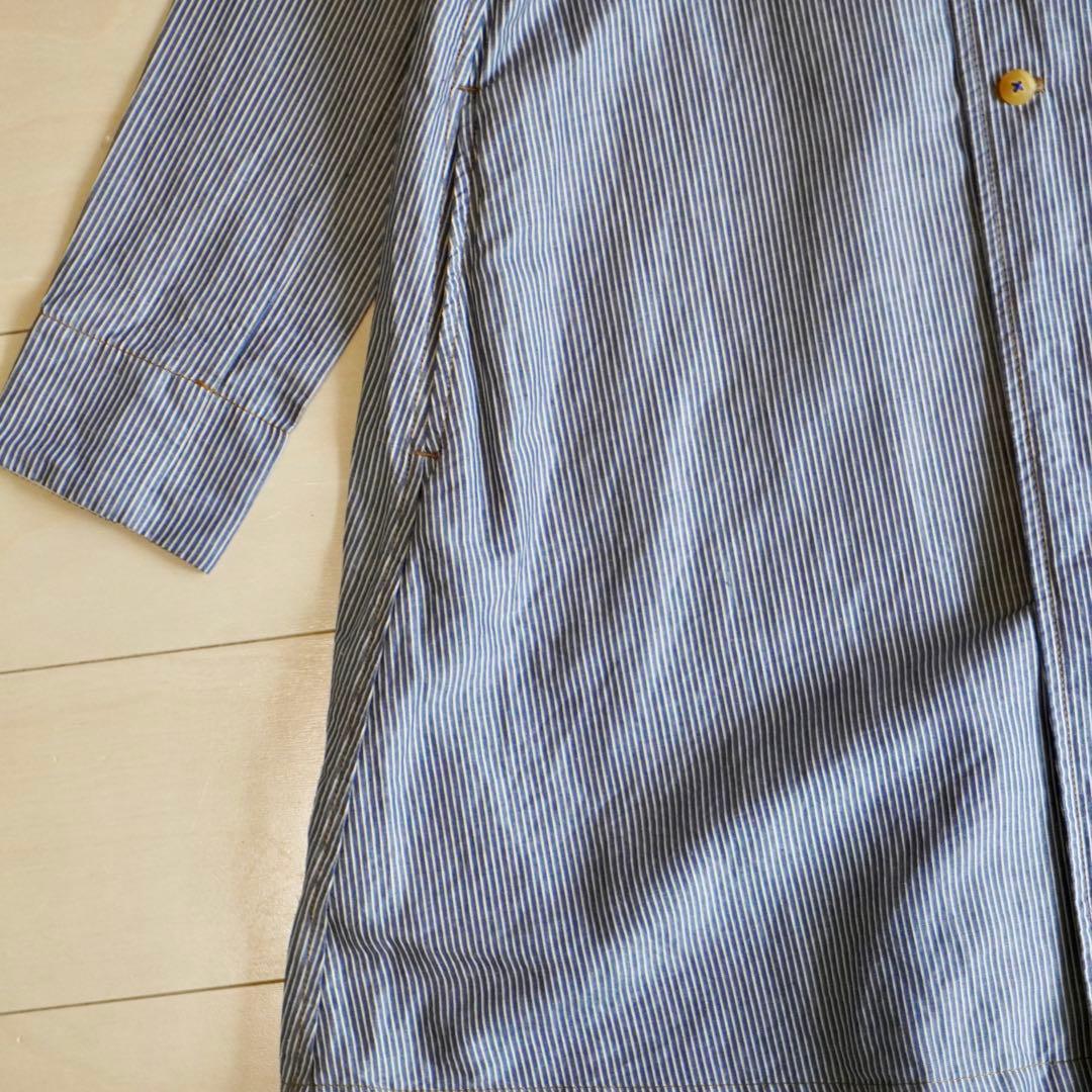 【美品】パラスパレス パームスカンパニー ヒッコリー風 ダブル スプリングコート