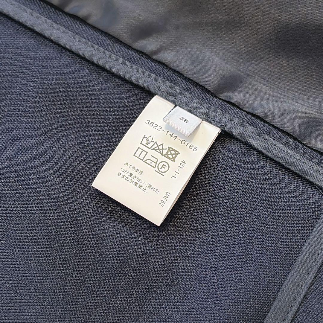 美品 ツイードライク ボックス ダブル ジャケット