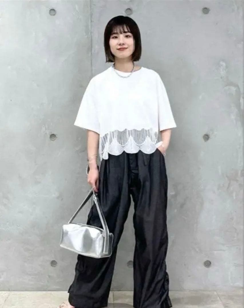 SALON adam et rope シェルスカラップTシャツ