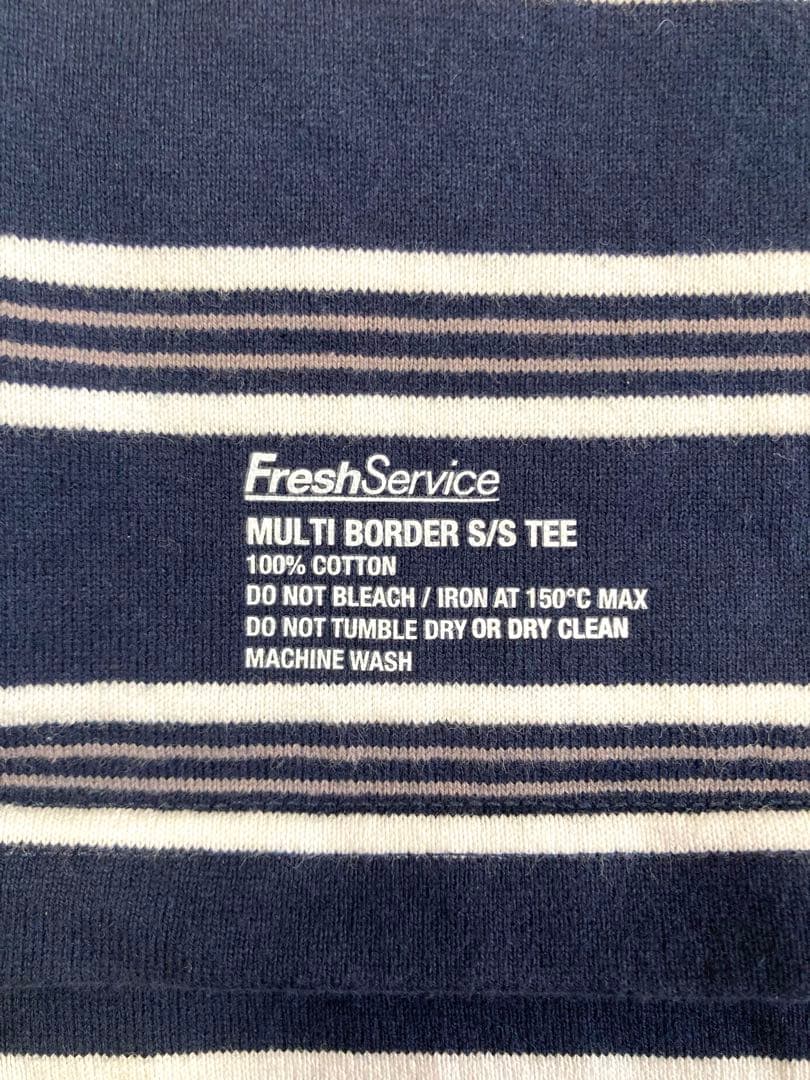 【試着のみ】FreshService フレッシュサービス　マルチボーダーTシャツ