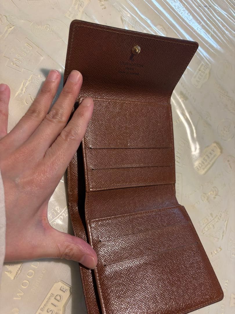 【LOUIS VUITTON】ポルトモネビエカルトクレディ モノグラム3つ折財布