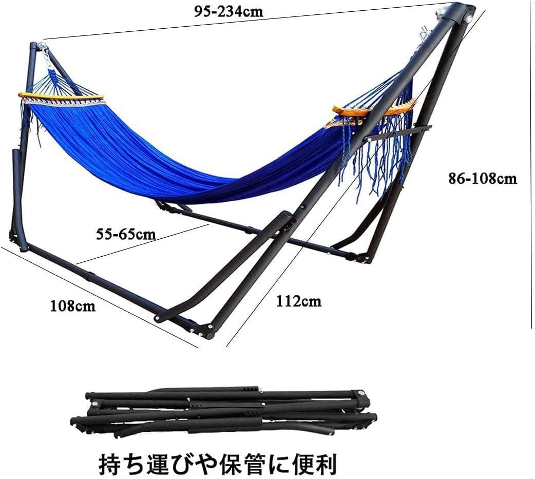 Wecamture 自立式ハンモック 耐荷重350Kg 折りたたみ