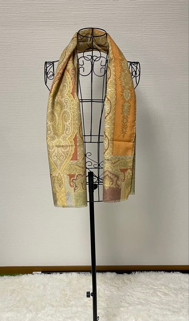 【美品】ETRO エトロ ストール ショール シルク混