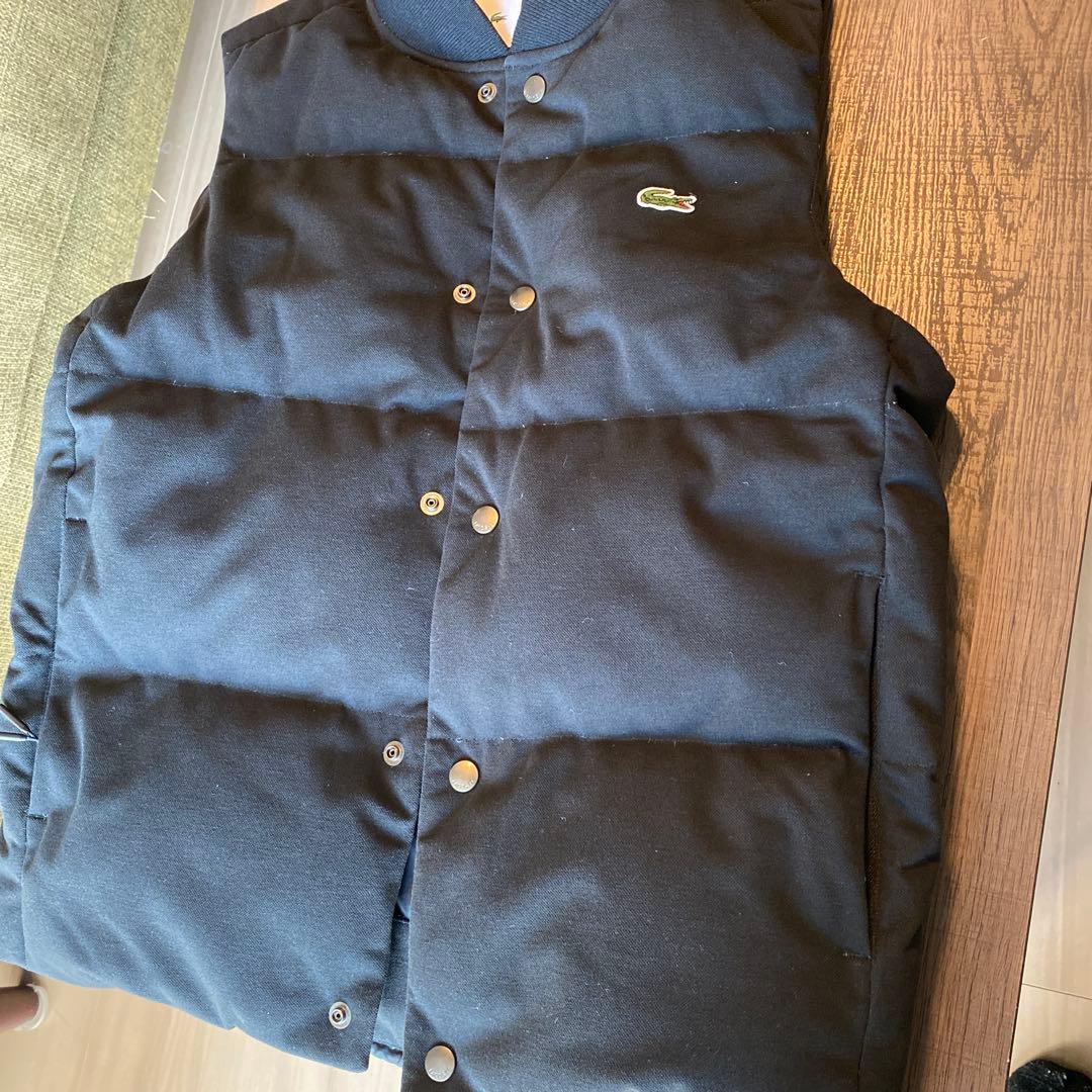 LACOSTE 黒 ダウンベスト　US XS