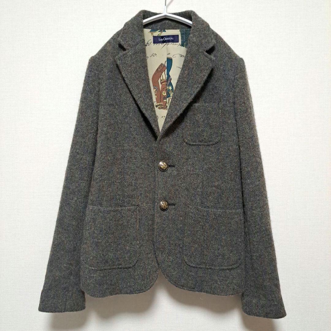 [美品]Lois CRAYON グレーミックステーラードジャケットM