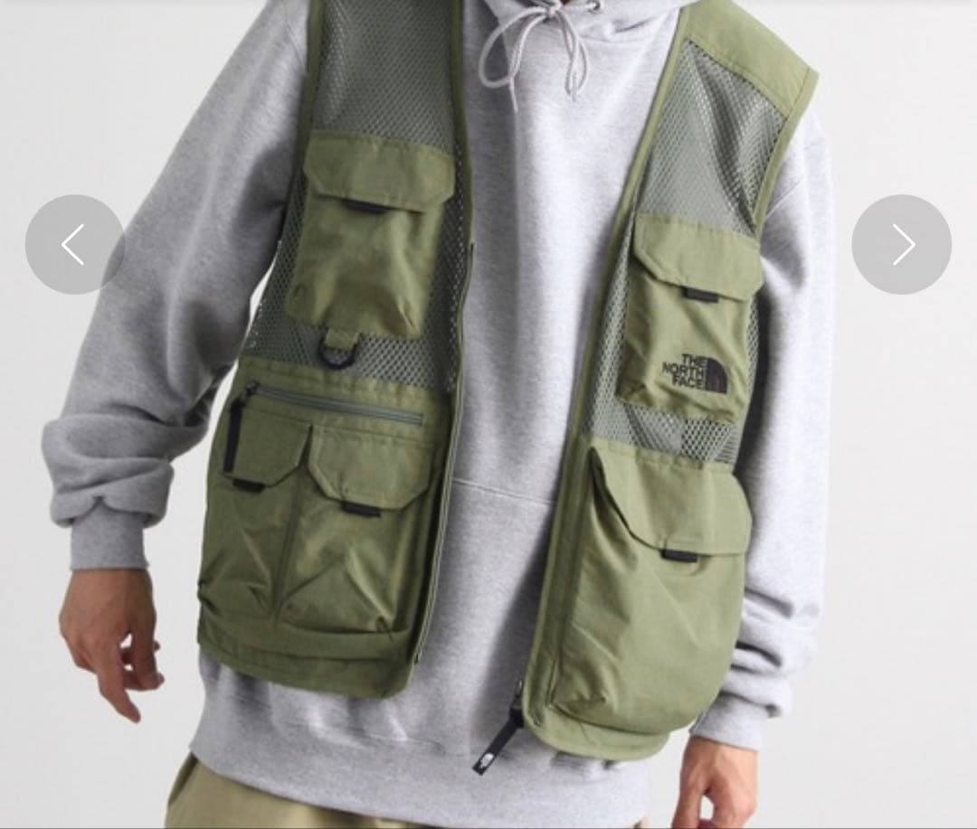 THE NORTH FACE エクスプローリング メッシュ ベスト　オリーブ　L