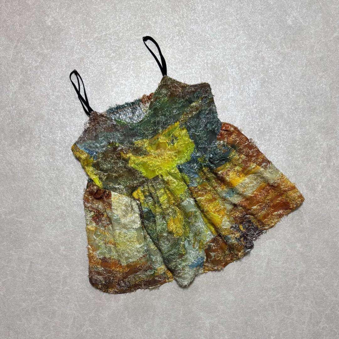 トップス Msize MEDI RACHEL FLUFFY ART CAMISOLE