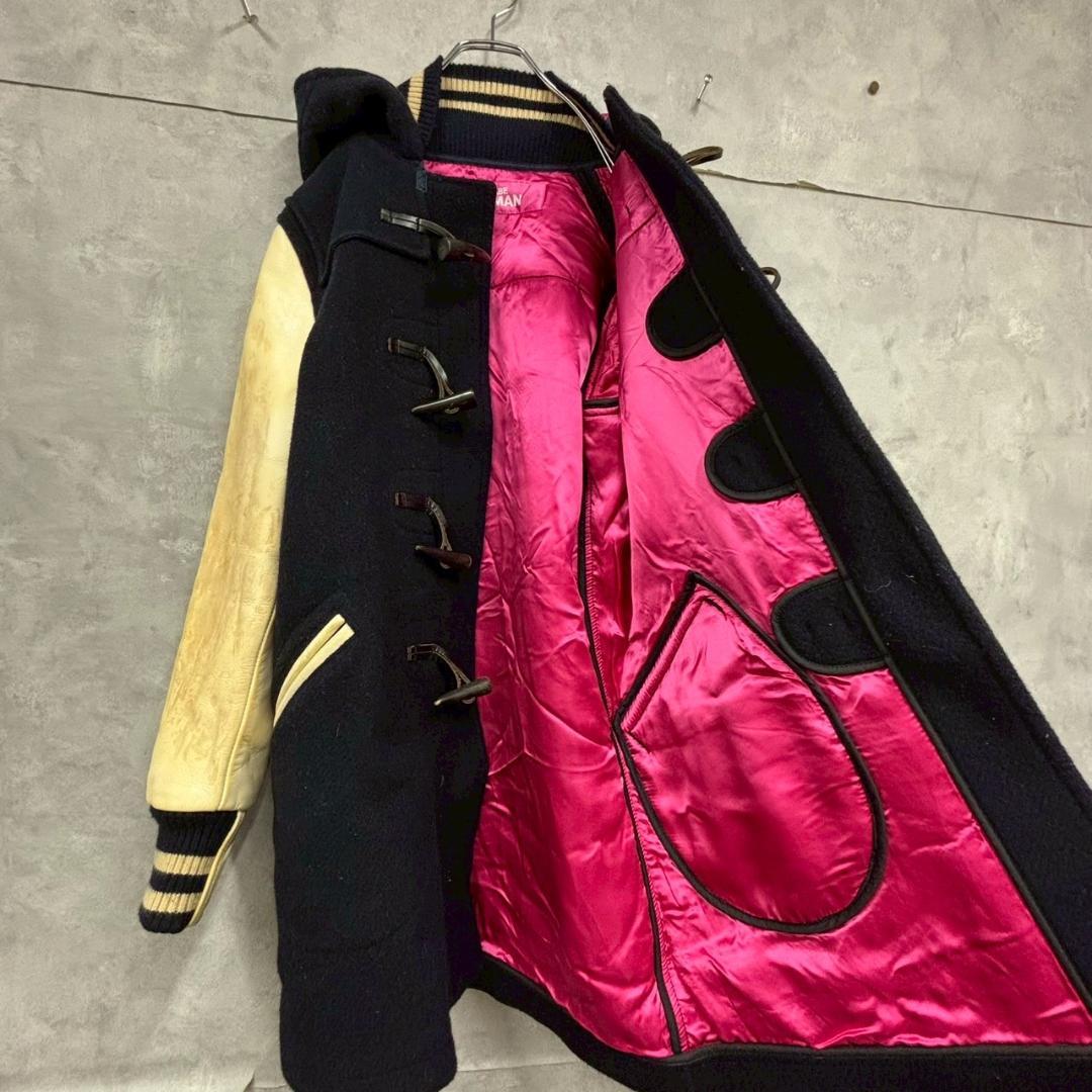状態考慮 junya watanabe ウール×レザー　ダッフル DM28