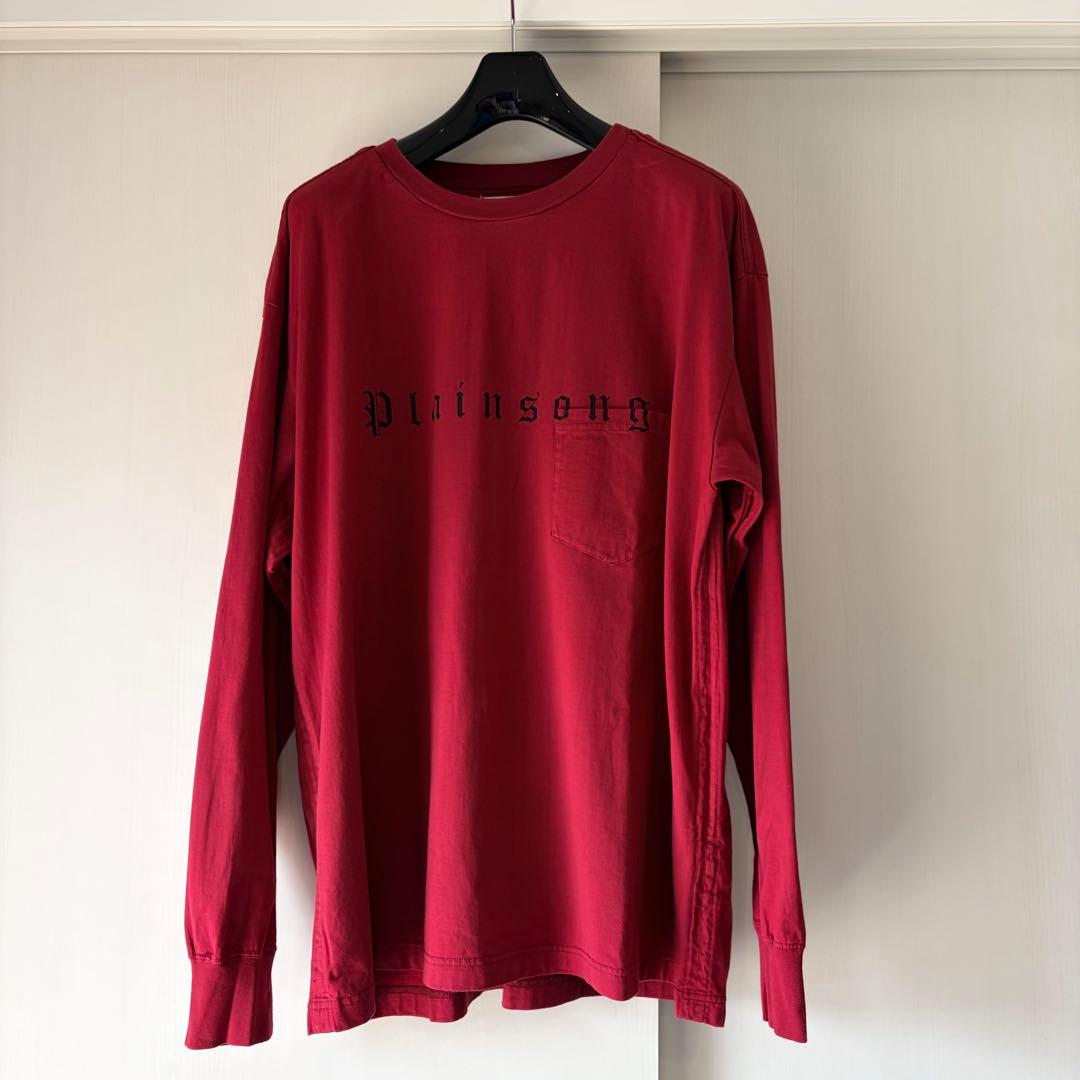 ソロイスト オーバーサイズ長袖Ｔシャツ ロンTEE RED 44 25SS