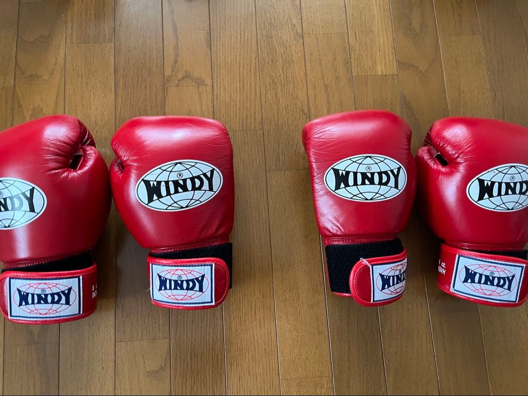 WINDY ボクシンググローブ 8oz レッド