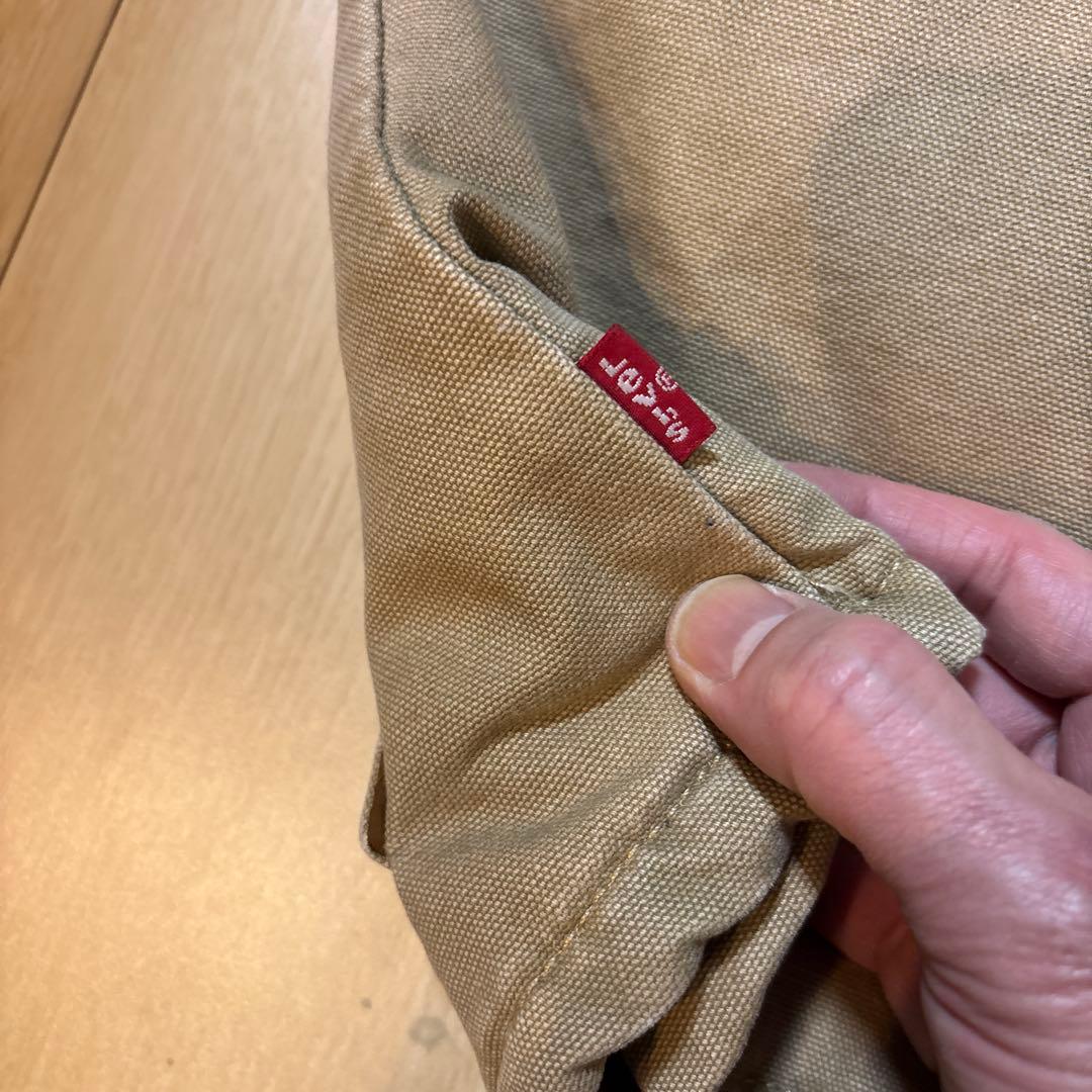 美品❣️ LEVI’S WORKWEAR ベスト　ダウン　ベージュリーバイス S