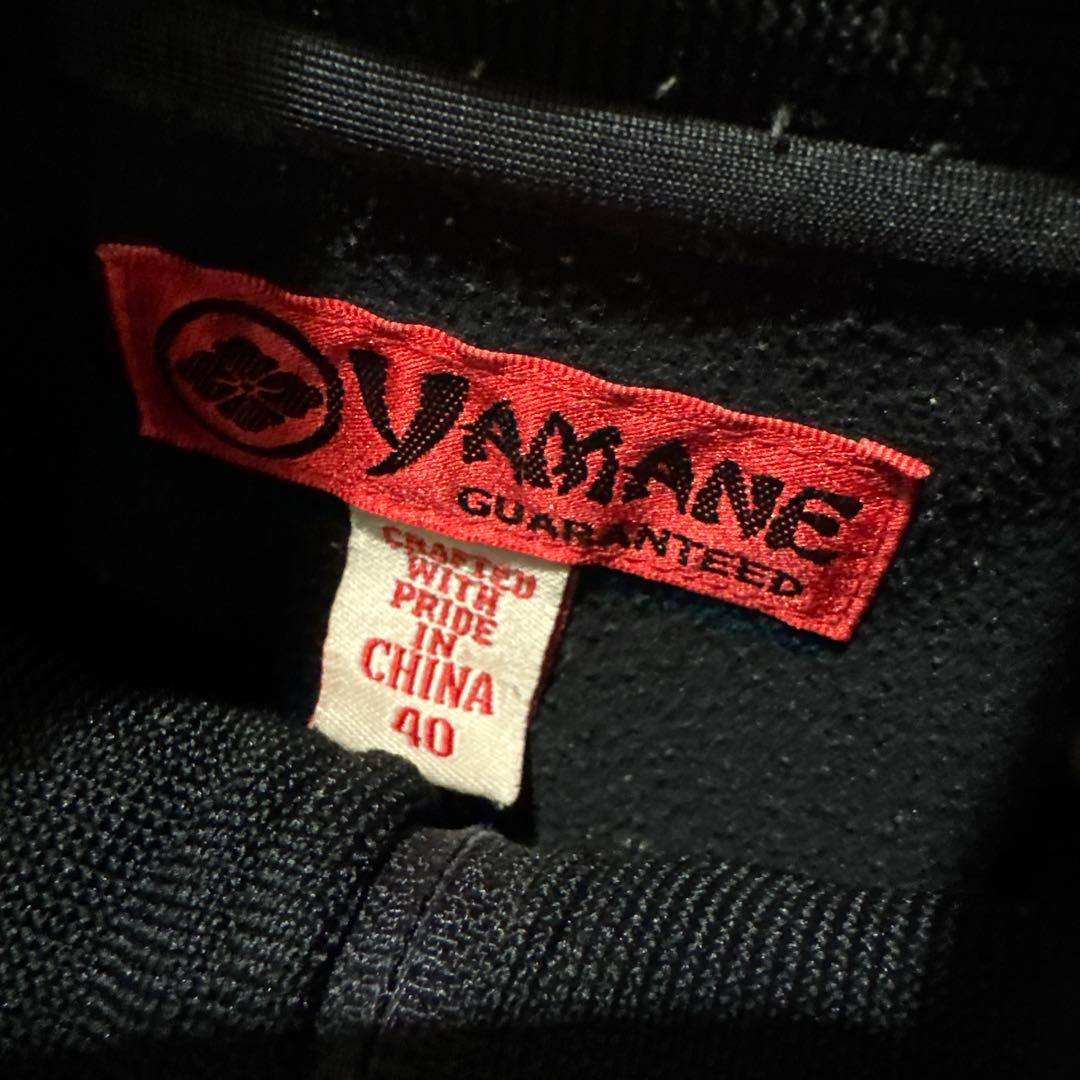 EVISU ジップアップジャケット ジャージ 黒/白 40 エビス　エヴィス