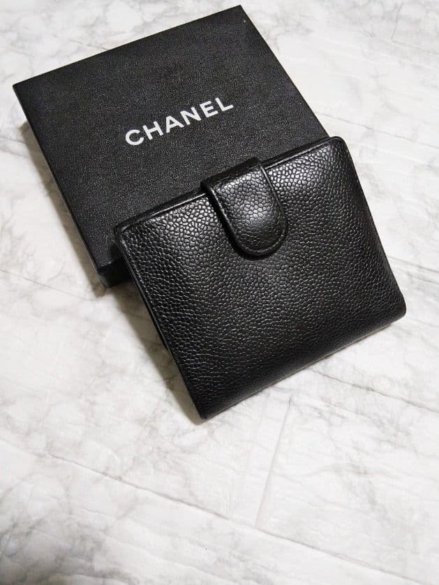 【美品】シャネル キャビア ココマーク 財布