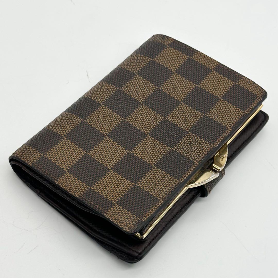 ルイヴィトン ポルトフォイユ ヴィエノワ ダミエ がま口 二つ折り コンパクト