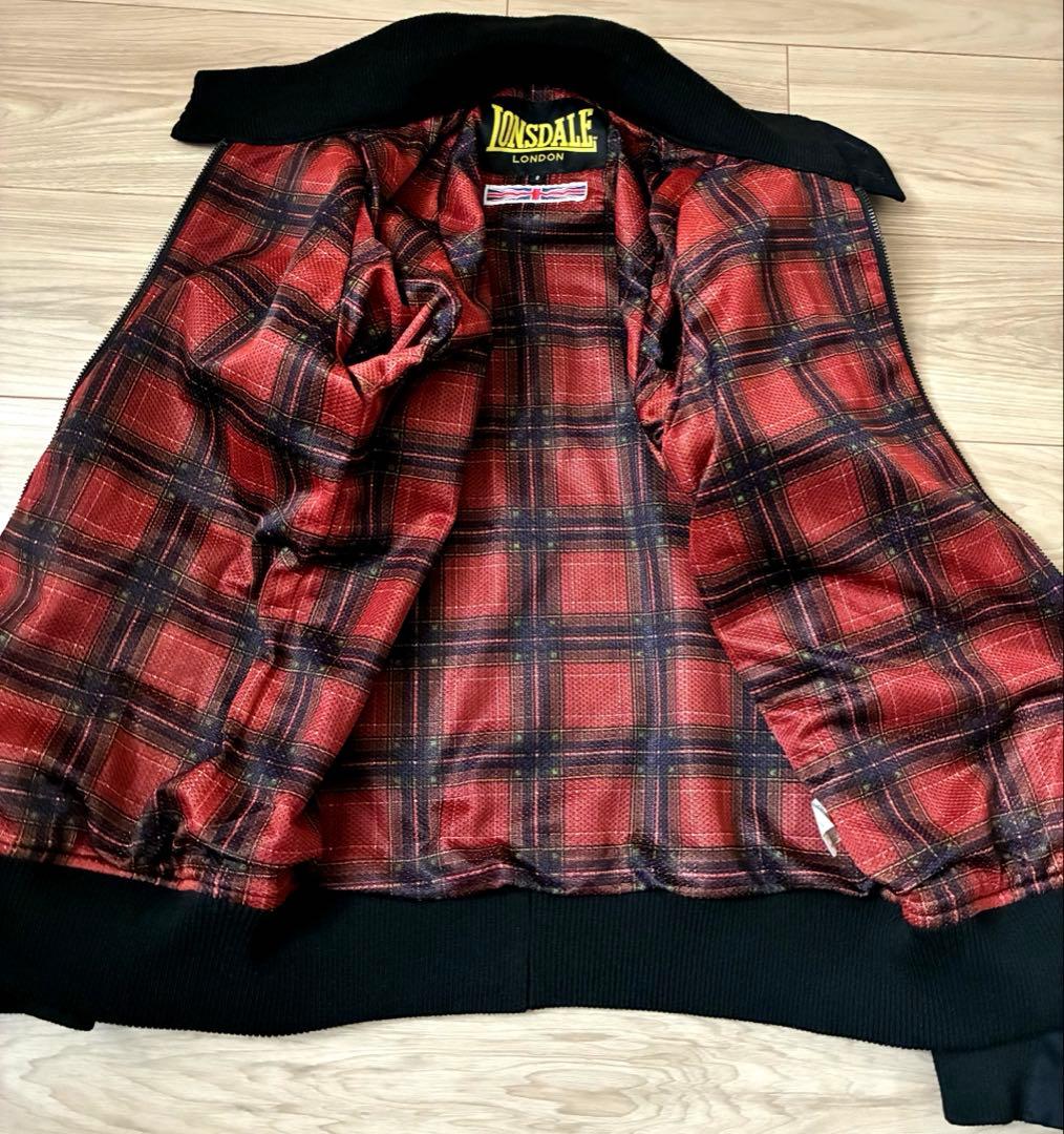 美品✨ LONSDALE ロンズデール　ダブルジップ　ジャケット　ブルゾン　黒S