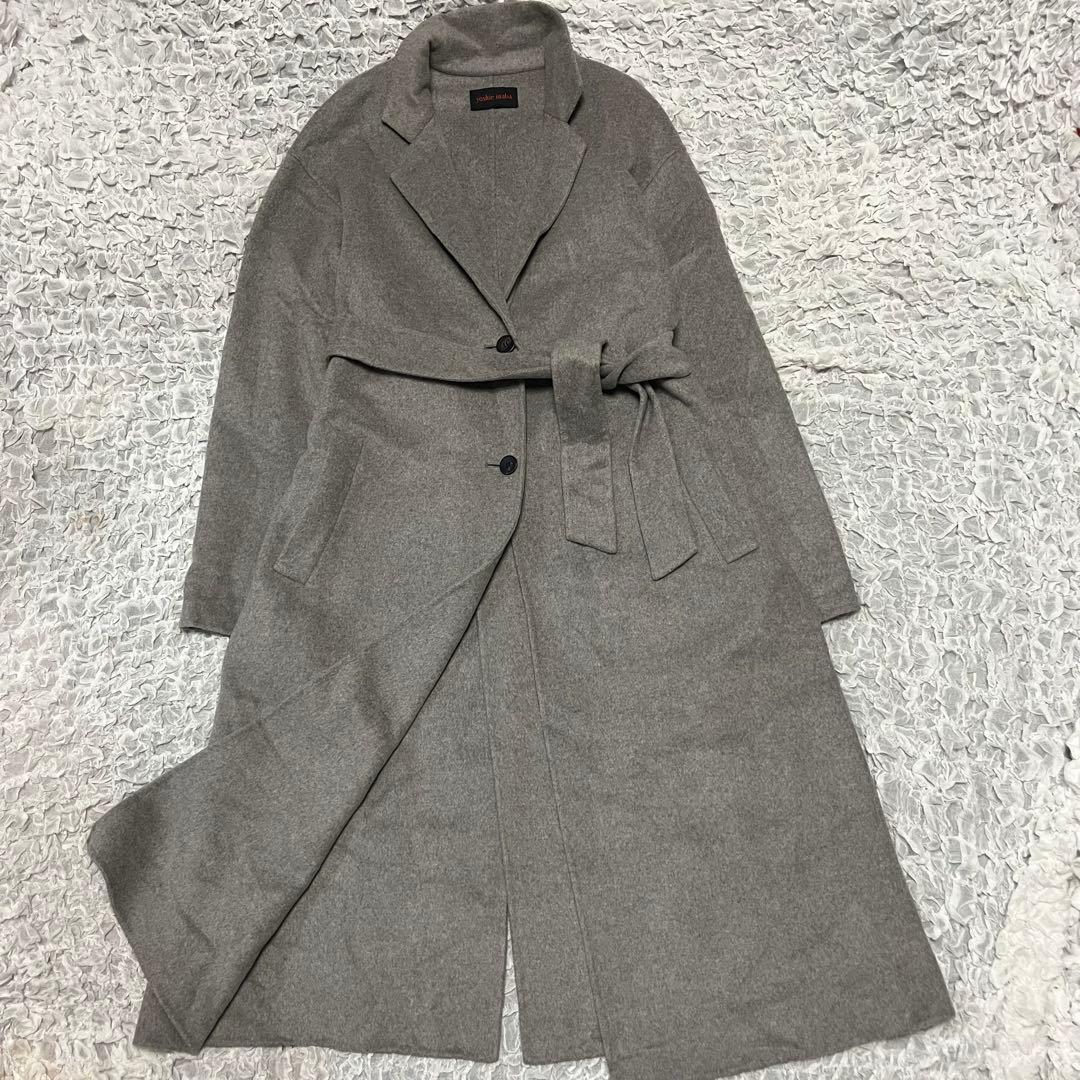 美品【yoshie inaba ヨシエイナバ】ロングコート チェスターコート
