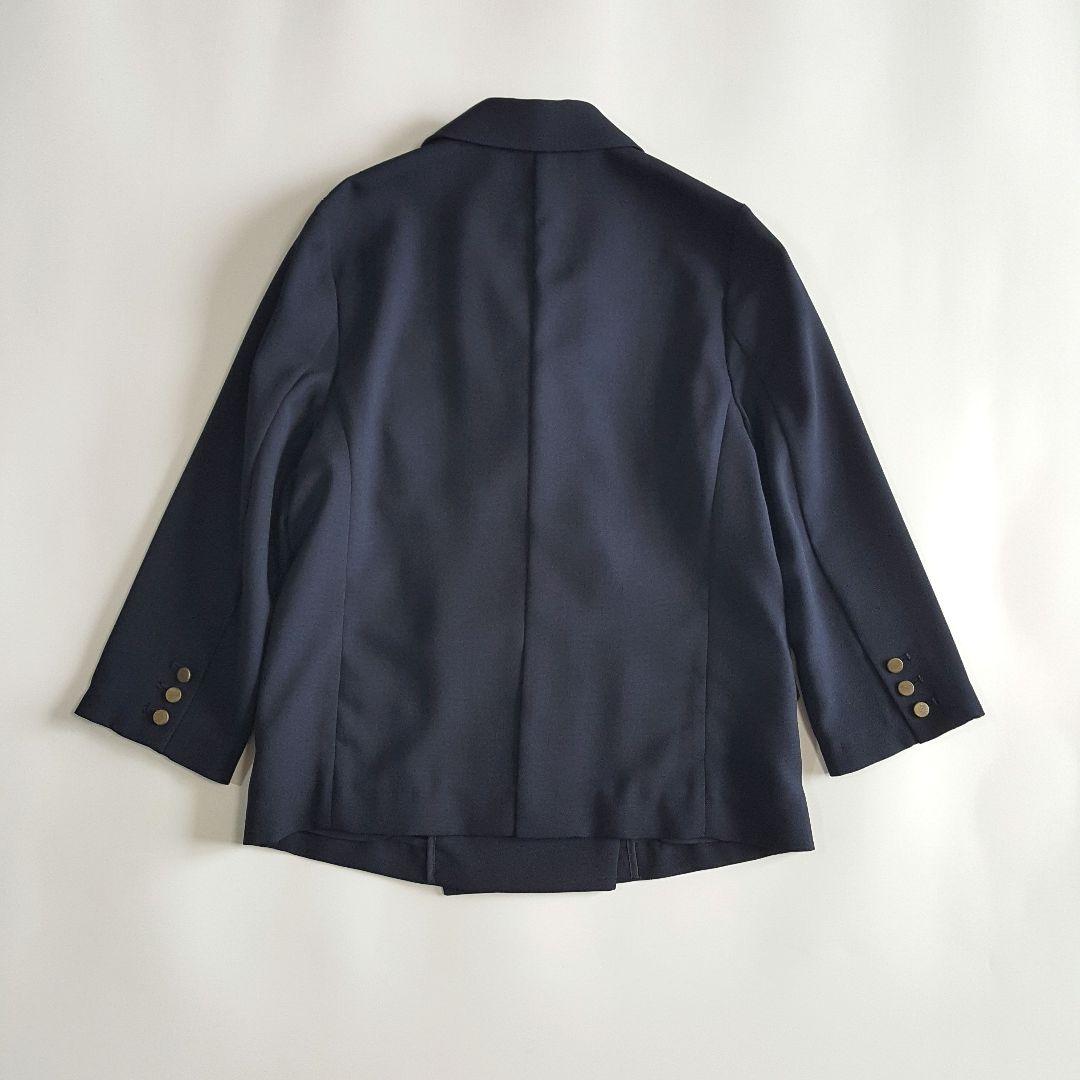 美品 スナイデル リネンライクジャケット ダブルブレスト 紺ブレ ネイビー 0