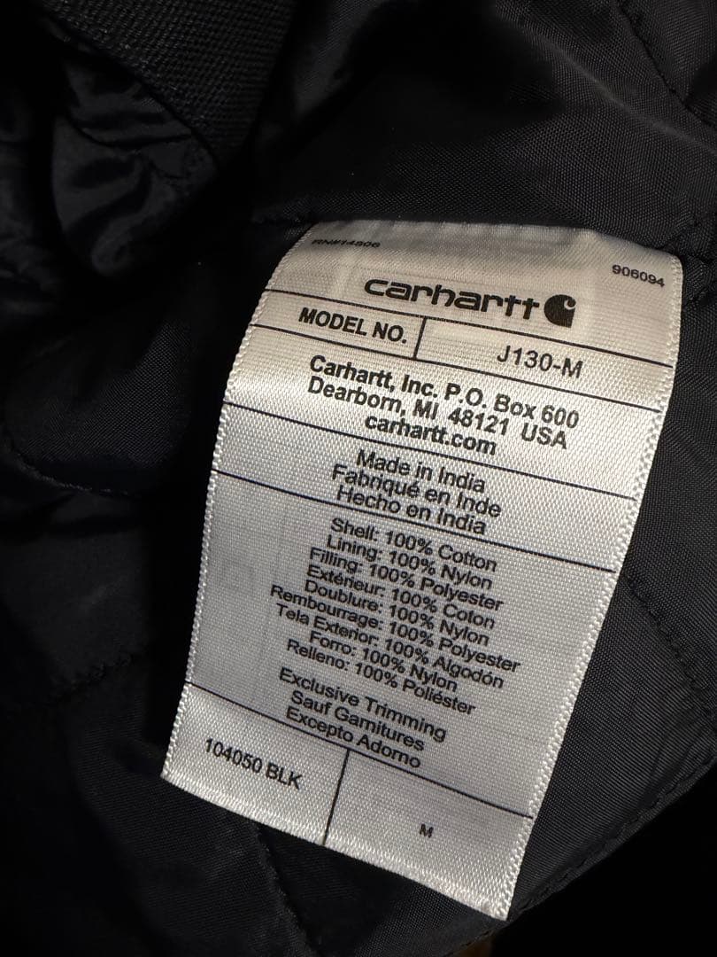J-130 Carhartt カーハート アクティブジャケット ブラック