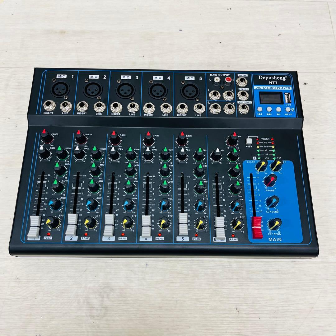 美品 Depusheng HT7 Bluetoothポータブルオーディオミキサー