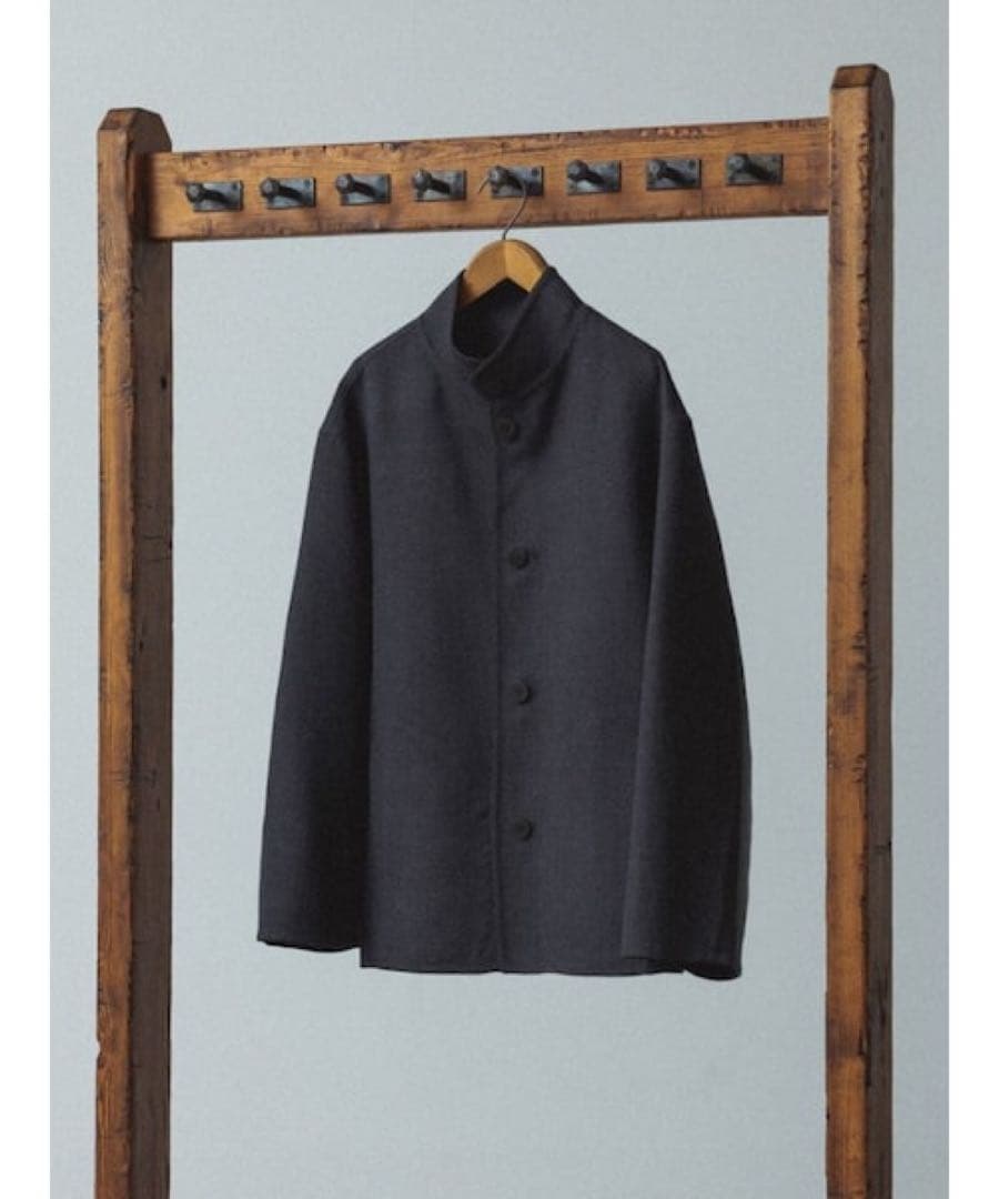 ジャケット・アウター LIDNM WOOL MILLED REVER BLOUSON