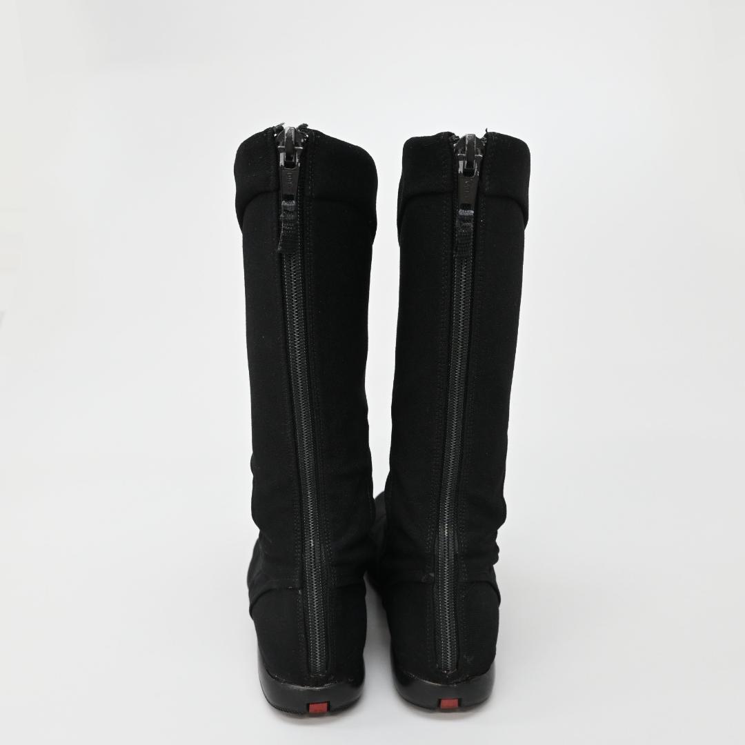 ■ 48593★ PRADA SPORT プラダスポーツ ロングブーツ レザー*
