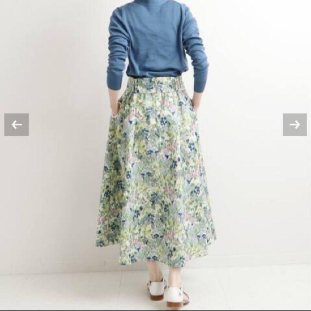 ＩＥＮＡ◆かすれフラワーギャザースカート