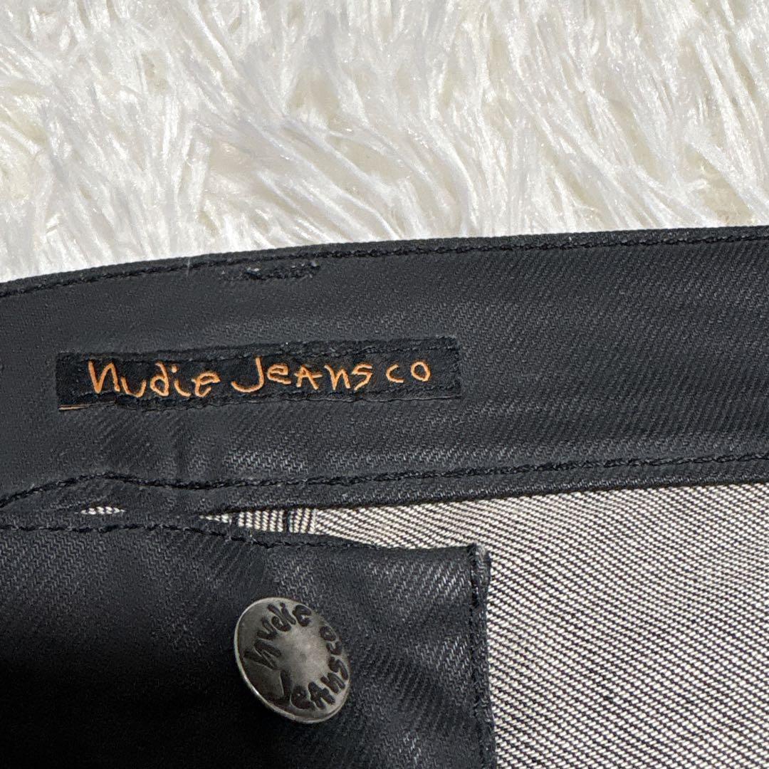 パンツ nudie jeans SLIM JIM DRY BLACK COATED 30