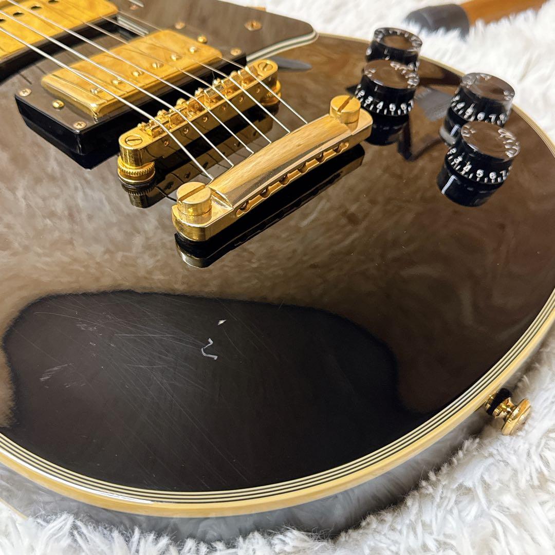 EDWARDS E-LP-50CM ミニギター レスポールカスタム アンプ内蔵