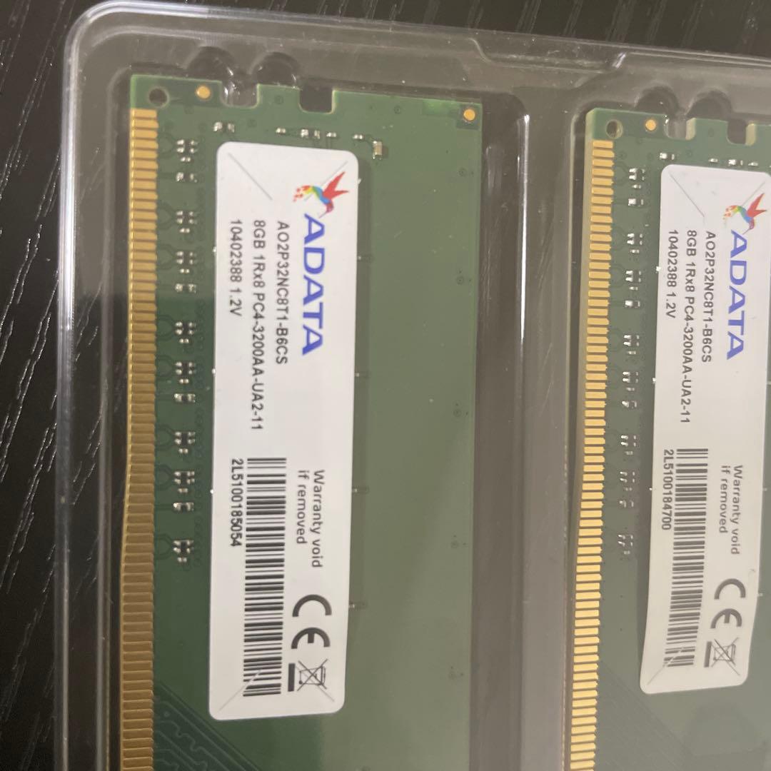 DDR4 メモリ　8GB x2 セット