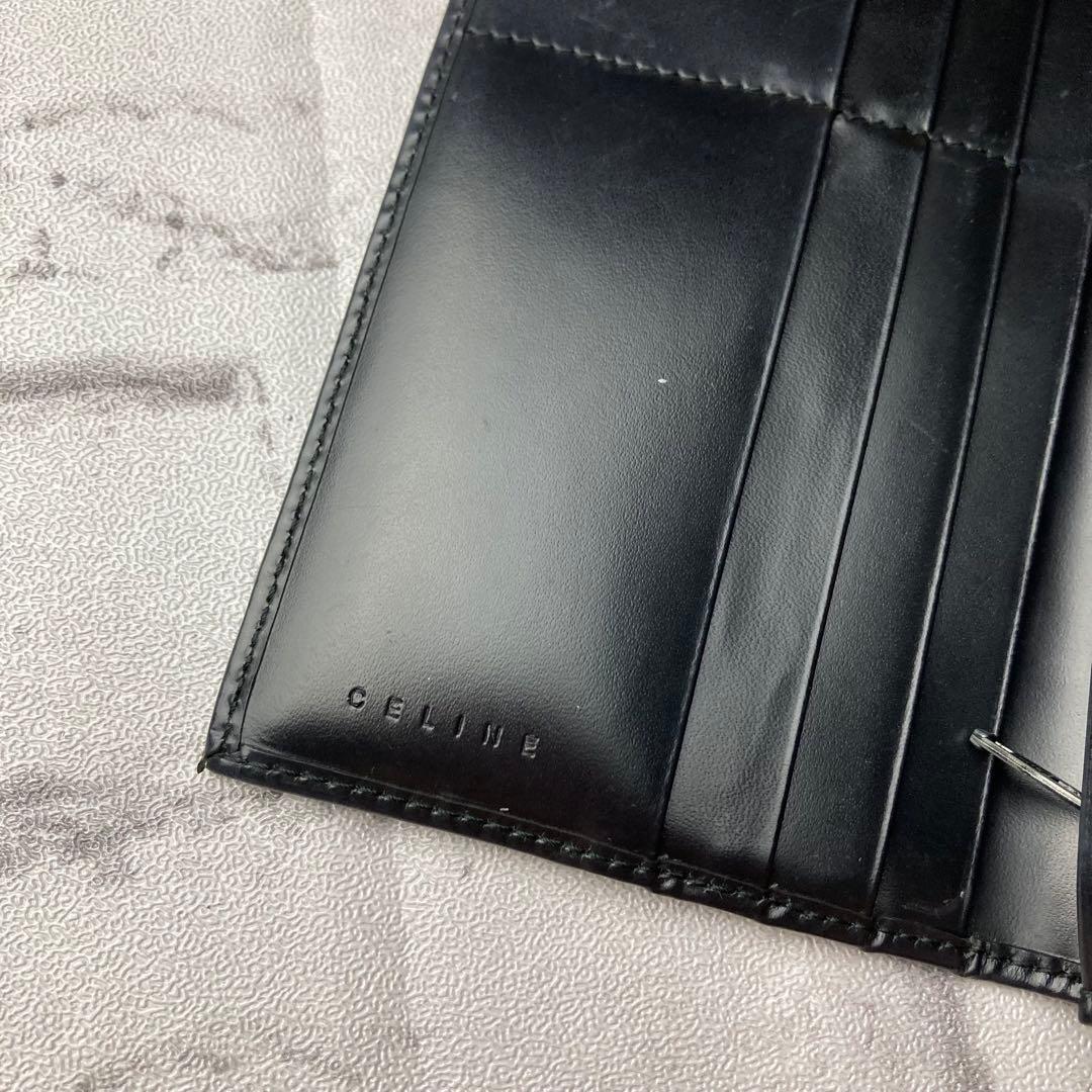 【美品】CELINE　セリーヌ★二つ折り長財布　マカダム柄　PVC　ウォレット