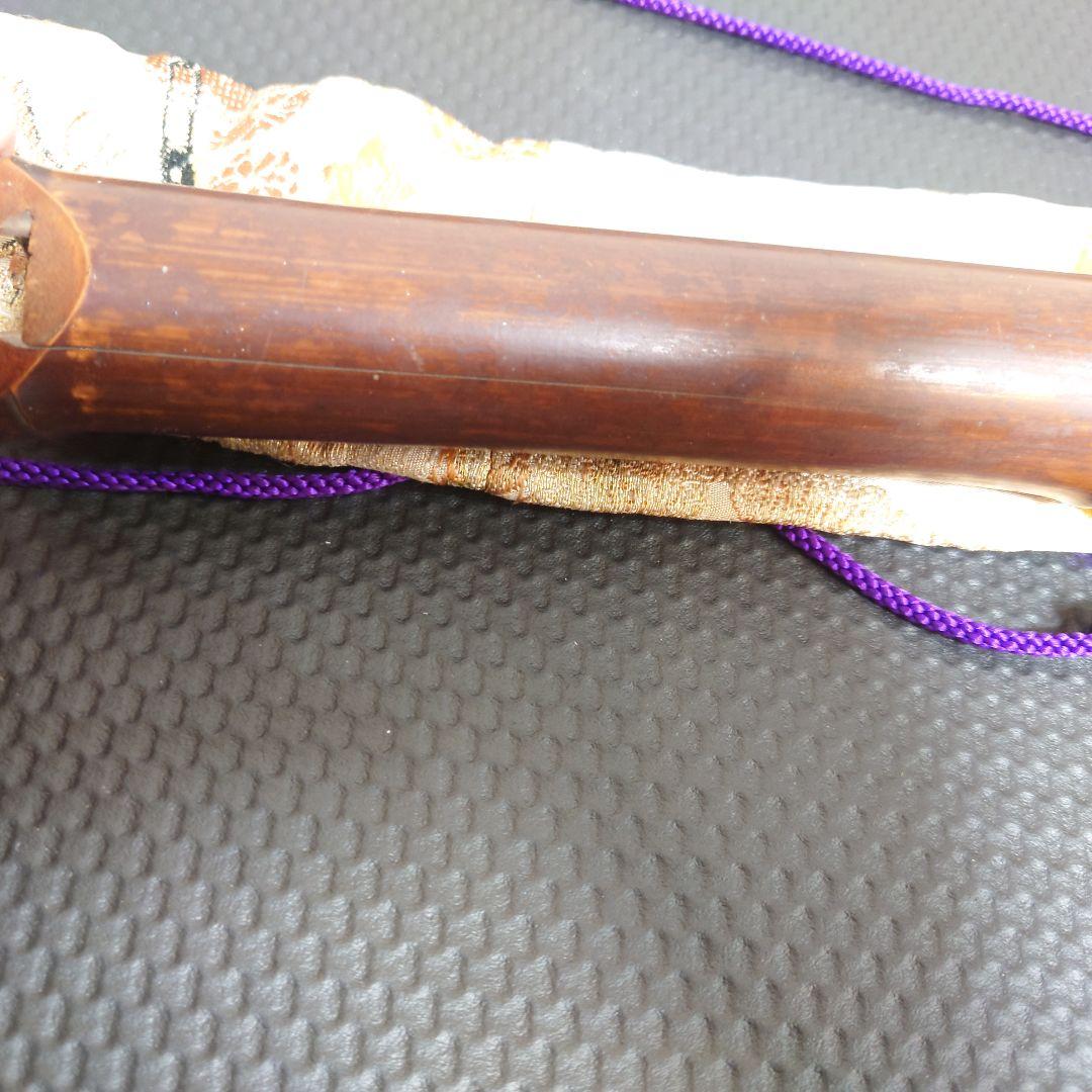 尺八 竹製 （1尺8寸 約54cm・一体タイプ）専用ケース付き