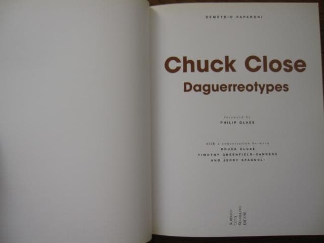 Chuck Close　Daguerreotypes　チャック・クローズ